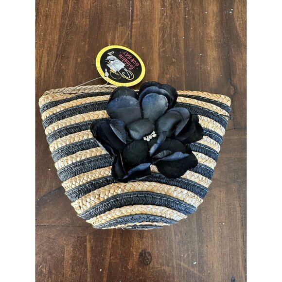 NWT‎ Sun Lily Foldable Sun Hat with Bag black sun hat - Picture 1 of 6